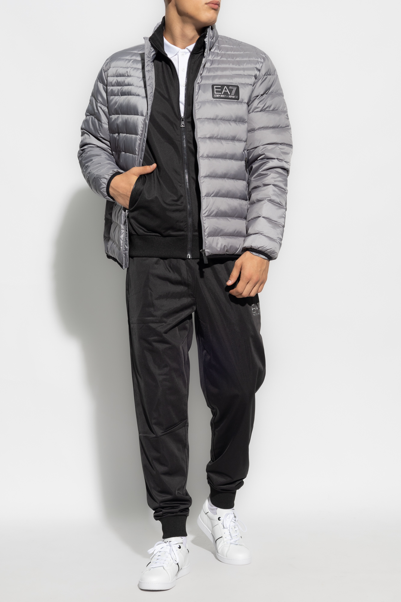 Ea7 mens puffer jacket on sale